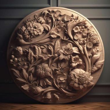 Patterns and decorations stl light 4 3d model